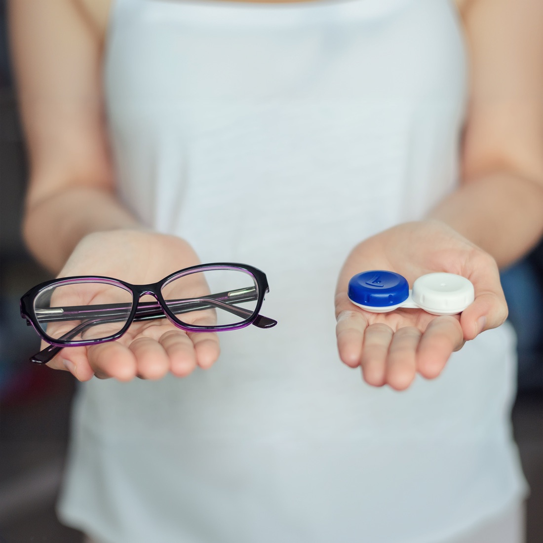 Óculos e lentes de contato